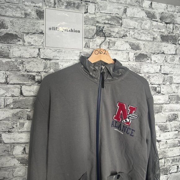 EUC New Balance Hopkinton Grey Zip Up Jacket Size Large - Picture 4 of 15